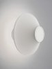 Minimalistyczny kinkiet zewnętrzny LED biały aluminiowy okrągły podświetlający elewację klasyczny nowoczesny IP54 QUERILO LE75186 Luces Exclusivas